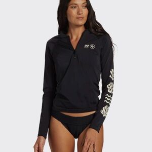 Billabong Coral Gardeners 1/2 Zip Long Sleeve Surf Tee